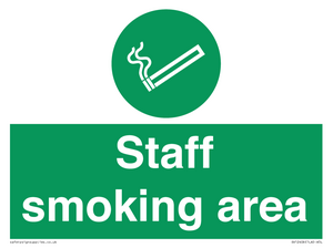 Staff smoking area